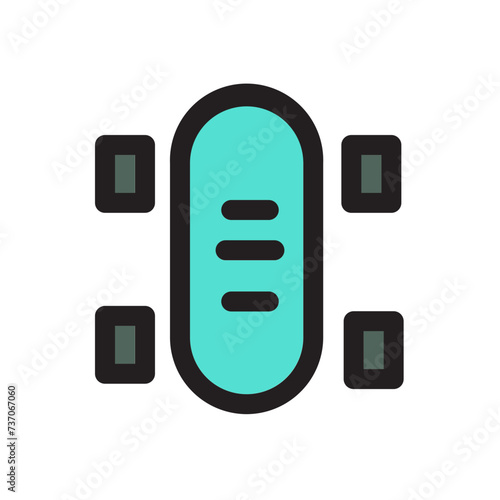 Exercise Skate Skateboard Sport Work Out Filled Outline Icon