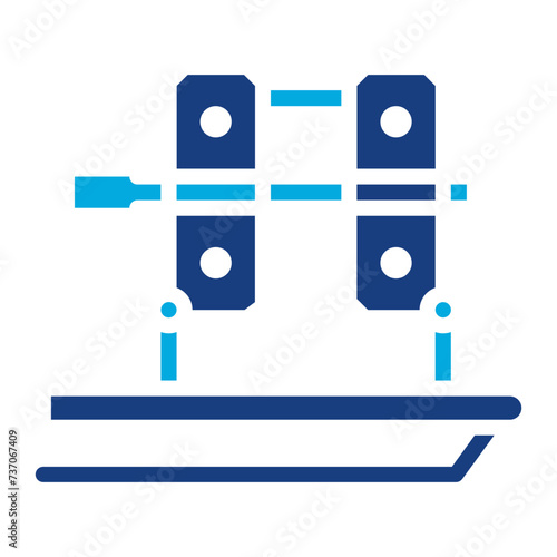 Cold Rolling icon vector image. Can be used for Mettalurgy.