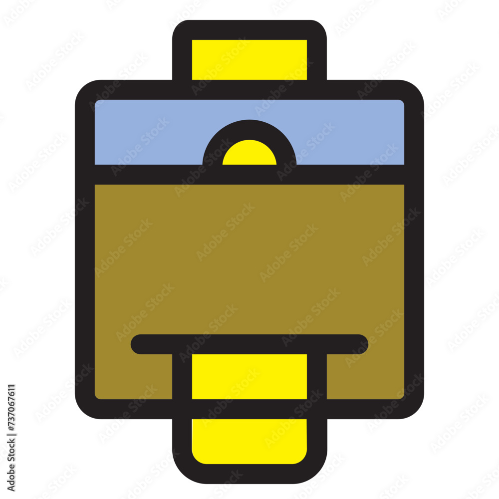 Computer Hardware Office Printer Filled Outline Icon Computer Hardware Office Printer Filled Outline Icon