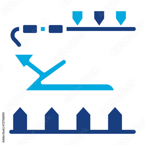 Sinter Plant icon vector image. Can be used for Mettalurgy.