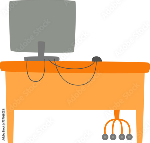 Working Table With PC