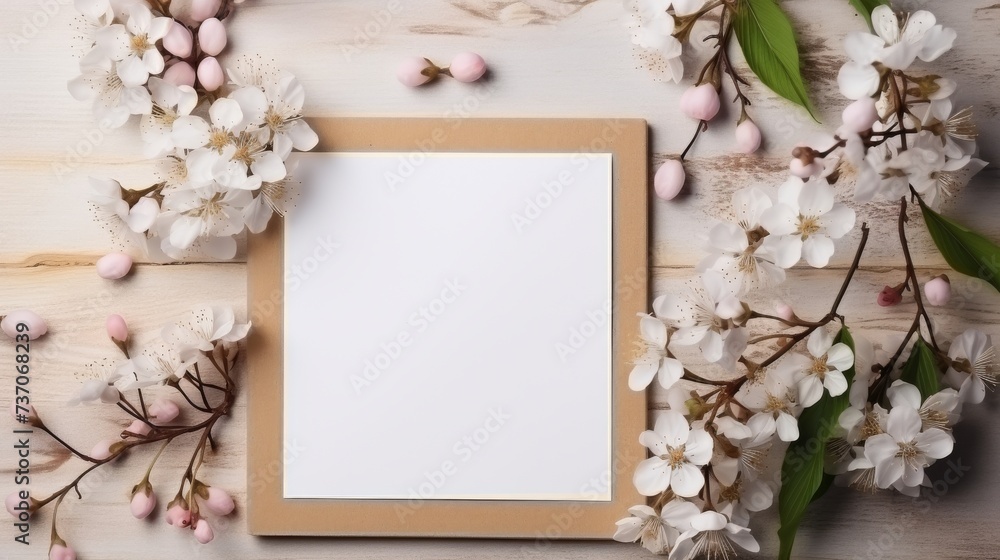 Notebook with flowers surrounding it Notebook with flowers surrounding it