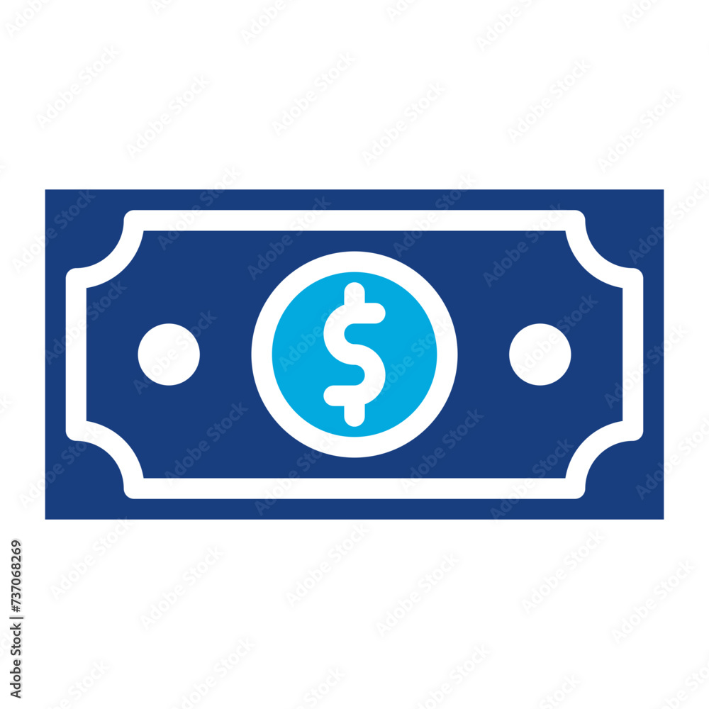 Dollar Bill icon vector image. Can be used for Trading. Dollar Bill icon vector image. Can be used for Trading.