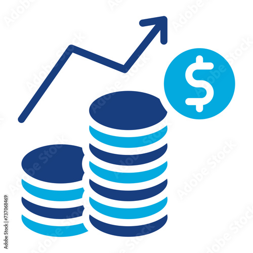 Inflation icon vector image. Can be used for Trading.