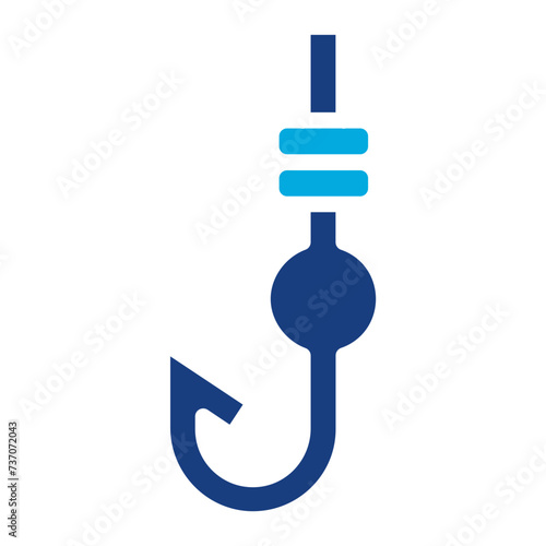 Fish Hook icon vector image. Can be used for Trekking.