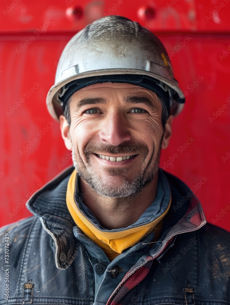 Engineer worker male with smile face in professional background Engineer worker male with smile face in professional background