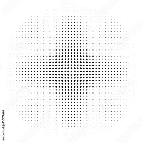 Dot halftone pattern background. Vector abstract circle wave grid or geometric gradient texture background, Grunge Halftone Texture
