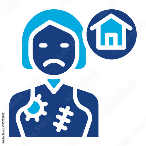 Homeless icon vector image. Can be used for Homeless.