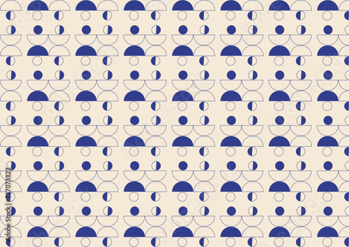 Seamless abstract blue pattern. Decorative graphic design, minimal abstract background.