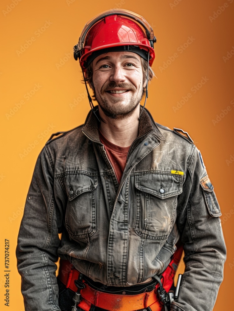 Engineer worker male with smile face in professional background Engineer worker male with smile face in professional background