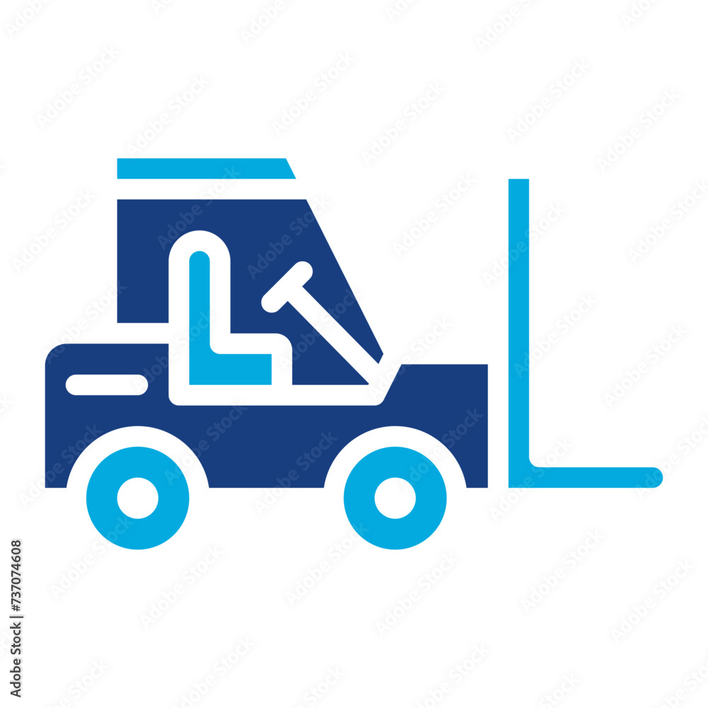 Forklift icon vector image. Can be used for Supply Chain. Forklift icon vector image. Can be used for Supply Chain.