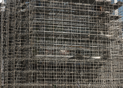 Scaffolding for a building under construction
