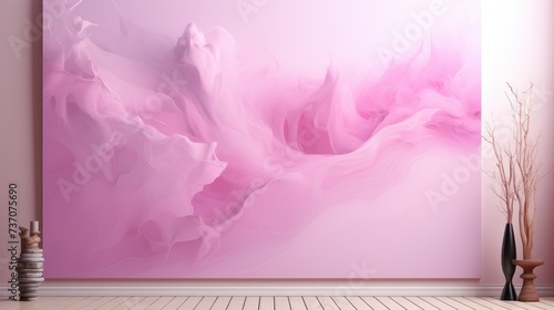 baby pink watercolor art background, modern minimalist abstract art painting background photo