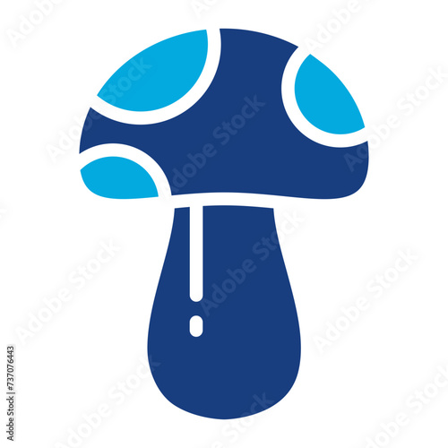 Fotografie Mushroom icon vector image. Can be used for Fairytale.
