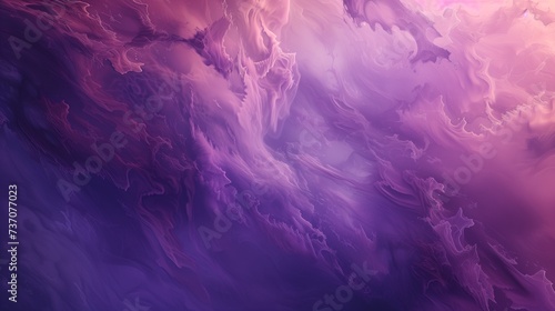 A fluid abstract canvas featuring rich plum and muted lavender, creating a deep, romantic vibe.