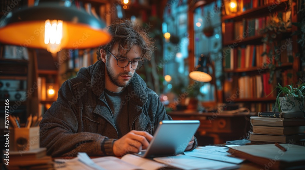 distraction and loss of focus with a photo of someone attempting to complete a task while constantly checking their phone, highlighting the impact of gadget dependency on productivity distraction and loss of focus with a photo of someone attempting to complete a task while constantly checking their phone, highlighting the impact of gadget dependency on productivity