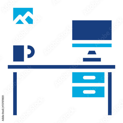 Business Workplace icon vector image. Can be used for Crisis Mangement.