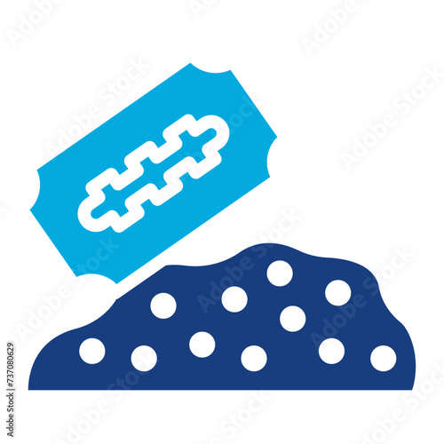 Crack Cocaine icon vector image. Can be used for Addiction.