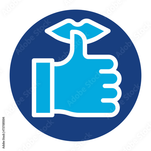Thumb Sucking icon vector image. Can be used for Addiction.
