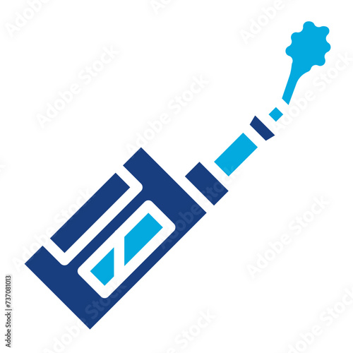 Vaping Addiction icon vector image. Can be used for Addiction.
