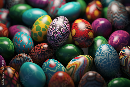 Small Easter Eggs Mockup ultra-high resolution