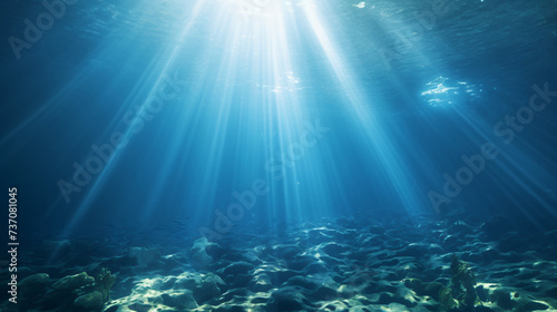 Ocean underwater © Black