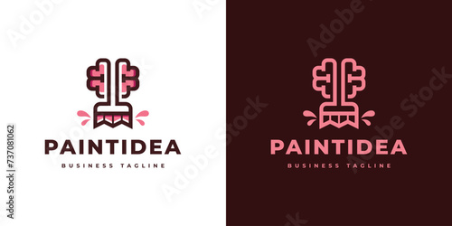 smart paint idea logo design