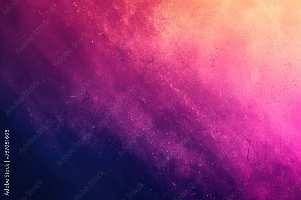 Abstract color gradient with film grain texture for graphic design. - obrazy, fototapety, plakaty 