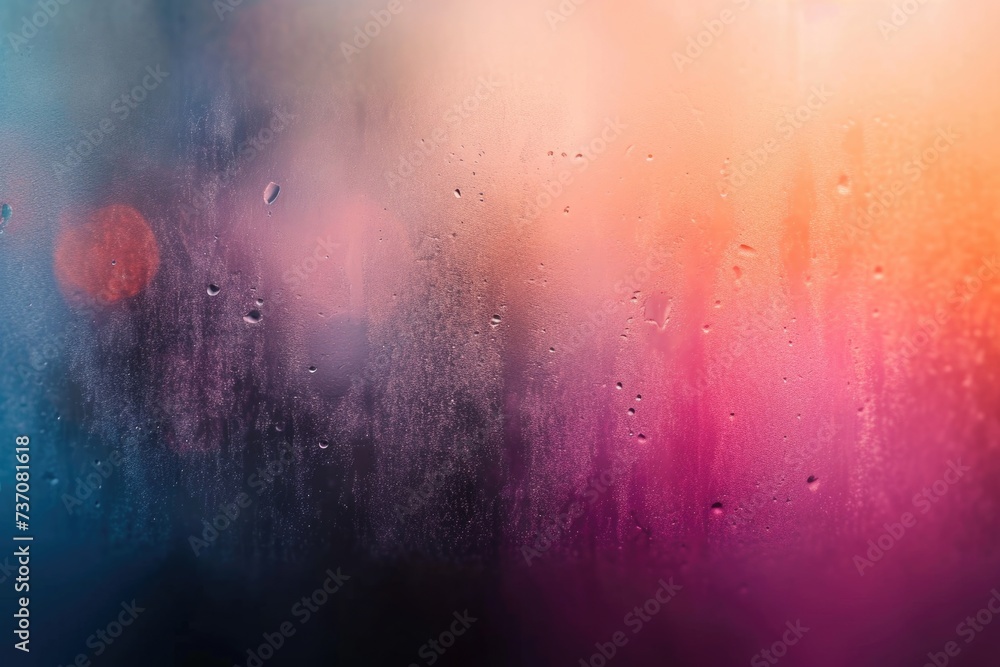 Abstract color gradient with film grain texture for graphic design. - obrazy, fototapety, plakaty 