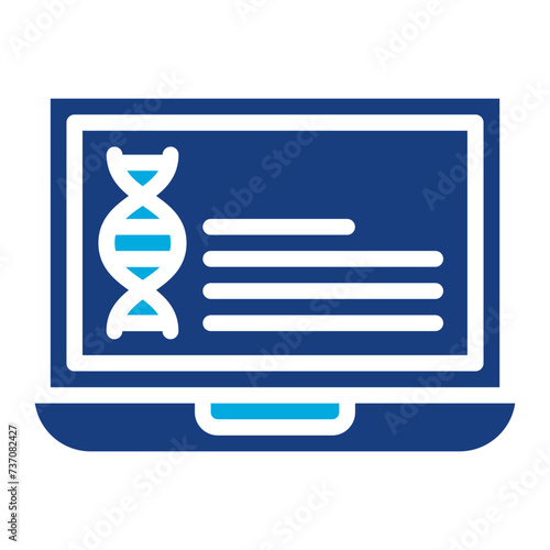 Genetic Data icon vector image. Can be used for Compliance And Regulation.