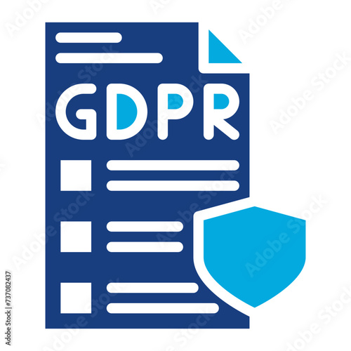 GDPR Policy icon vector image. Can be used for Compliance And Regulation.