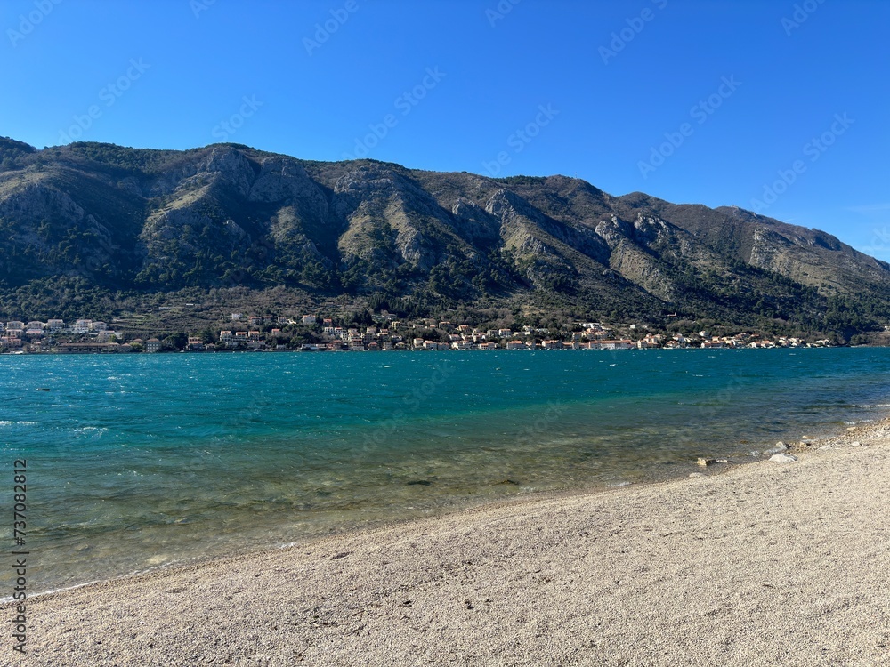 Sea Old town Kotor Montenegro Mountains Sea Walk Adventure Tourism attraction