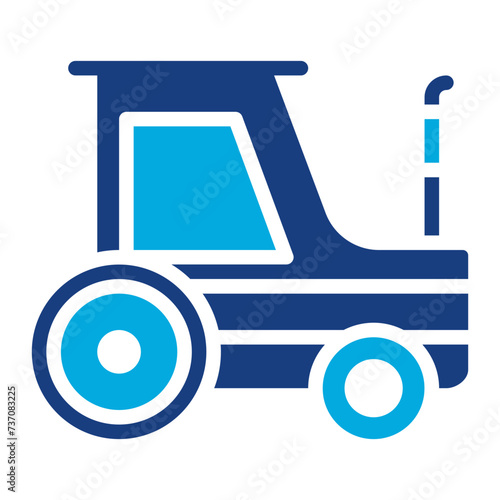 Tractor icon vector image. Can be used for Agriculture.
