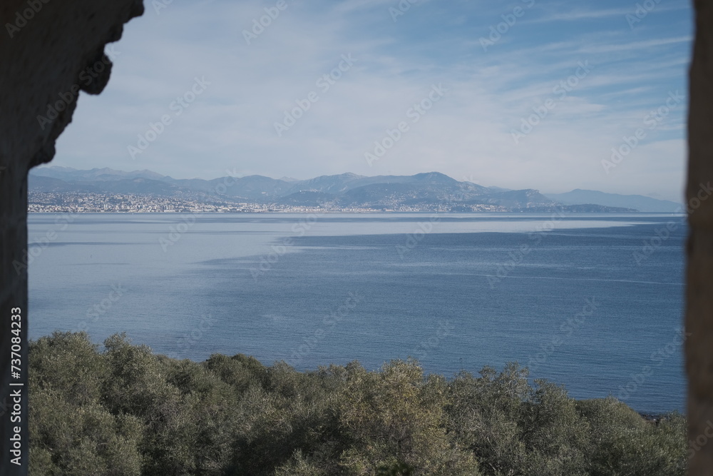 Panorama vue mer Antibes Côte d'Azur