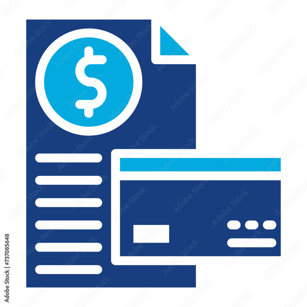 Credit Report icon vector image. Can be used for Credit And Loan. Credit Report icon vector image. Can be used for Credit And Loan.