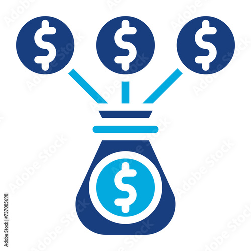 Debt Consolidation icon vector image. Can be used for Credit And Loan.