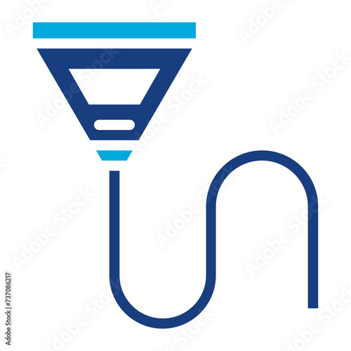 Beer Bong icon vector image. Can be used for Bar.