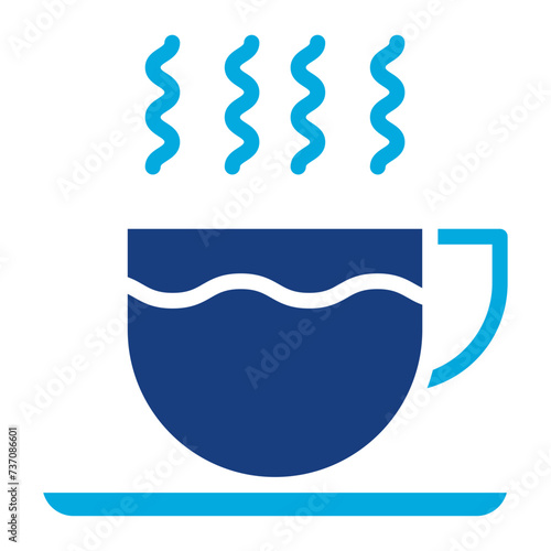 Hot Coffee icon vector image. Can be used for Bar.