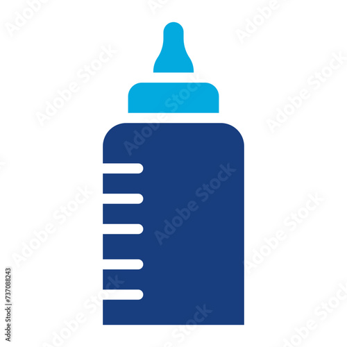 Milk bottle icon vector image. Can be used for Maternity.