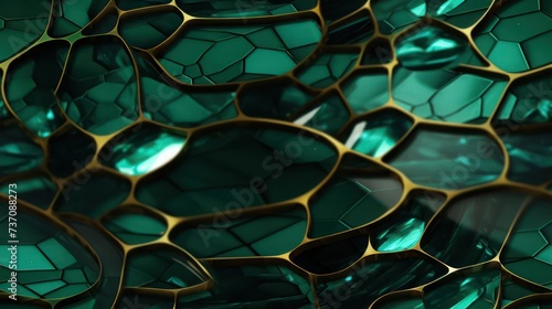 the allure of a Malachite crystal texture seamless background, showcasing deep green hues and unique crystal patterns