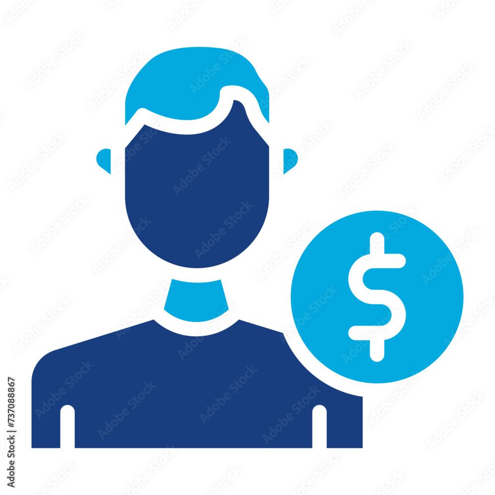 Male Client icon vector image. Can be used for Crime Investigation. Male Client icon vector image. Can be used for Crime Investigation.