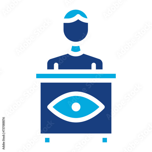 Male Witness icon vector image. Can be used for Crime Investigation.