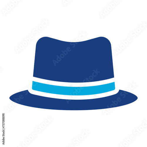 Noir Hat icon vector image. Can be used for Crime Investigation.