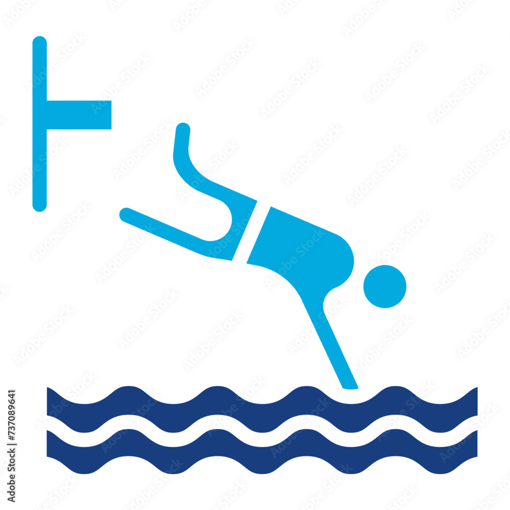 Swimmer icon vector image. Can be used for Water Park. Swimmer icon vector image. Can be used for Water Park.