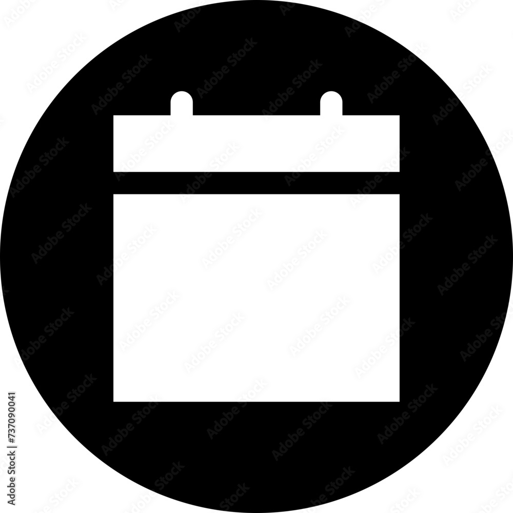 Calendar Fill circle Icon
