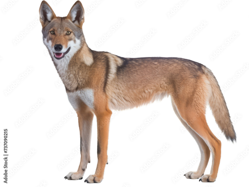 Fototapeta premium Wolf isolated on white background