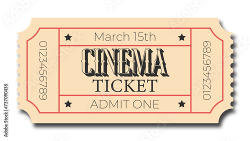 Cinema ticket photo