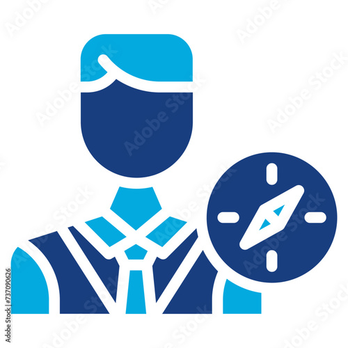 Antiquarian Male icon vector image. Can be used for Archeology.