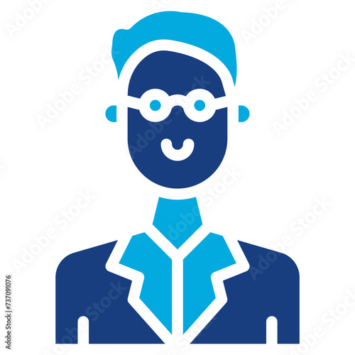 Professor icon vector image. Can be used for Archeology.