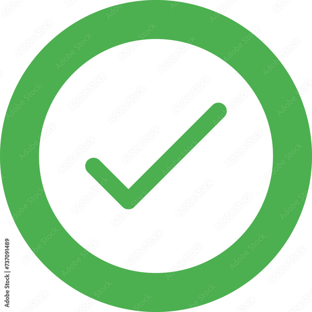 Check Flat Circle Icon Check Flat Circle Icon